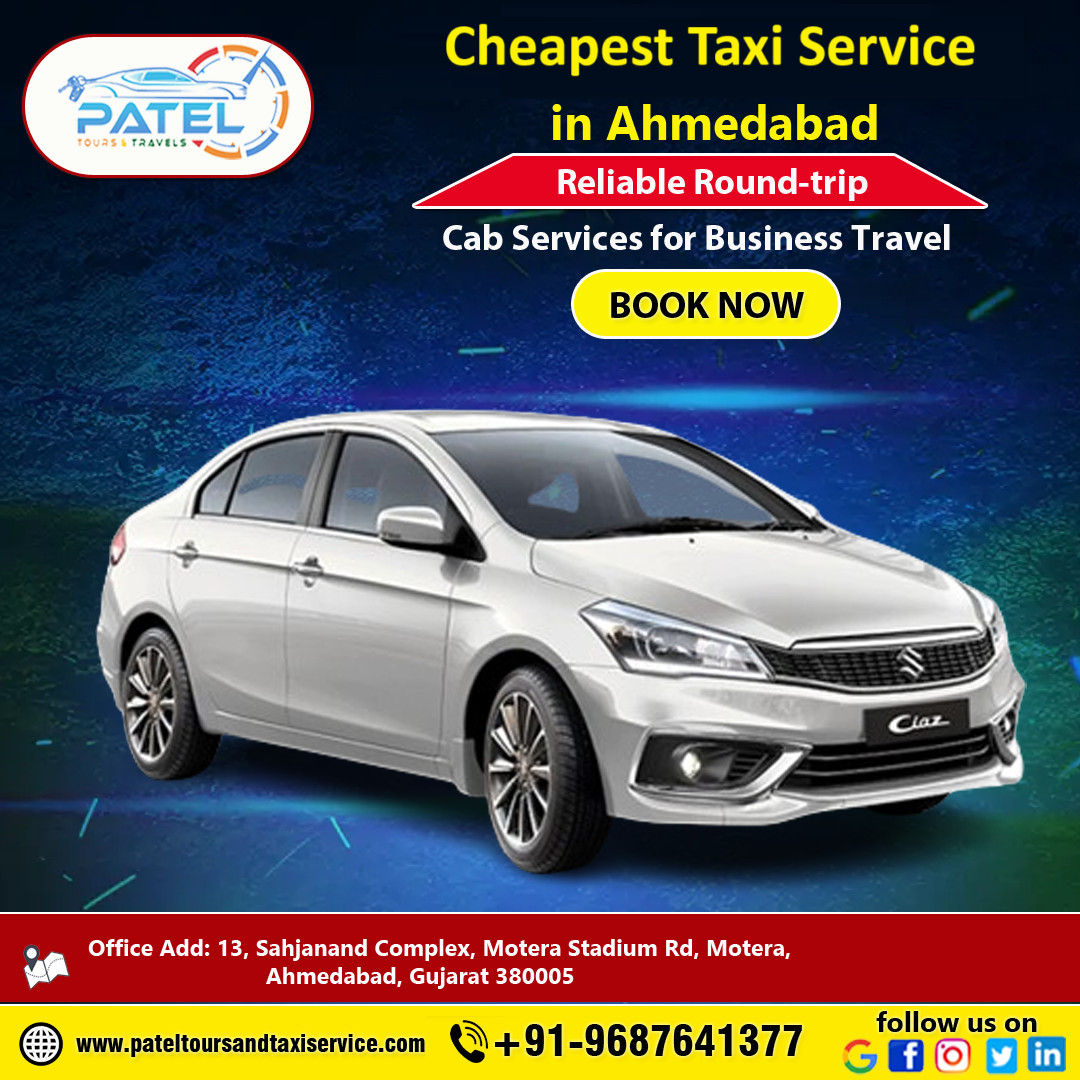 Cheapest Taxi Service in Ahmedabad
