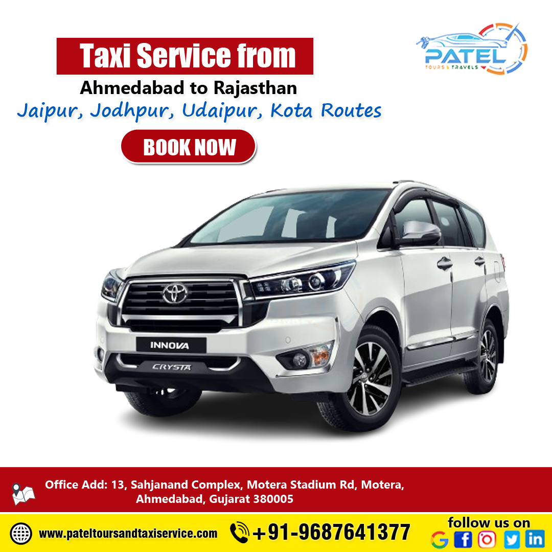Ahmedabad to Dwarka Taxi Service