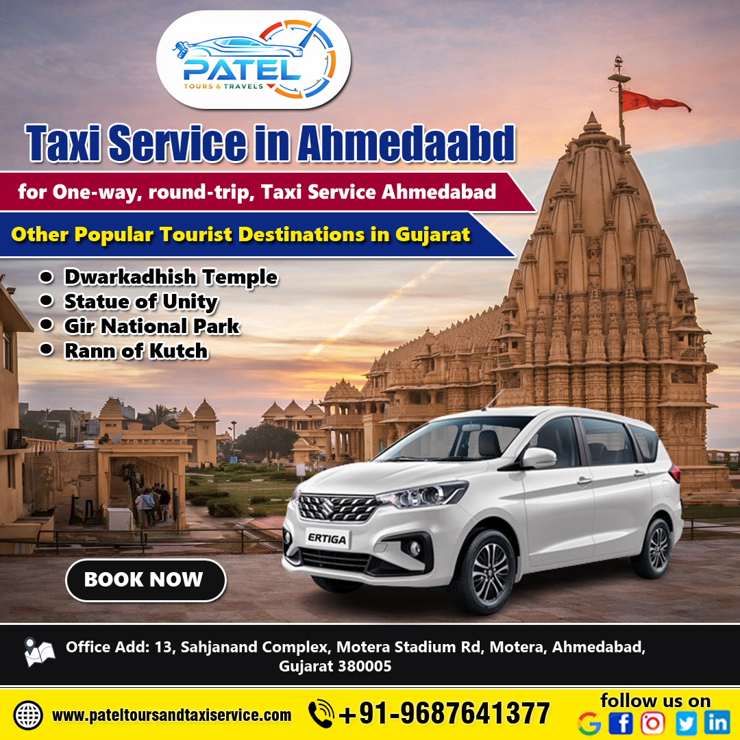 Taxi Service Near Kankaria Lake, Ahmedabad